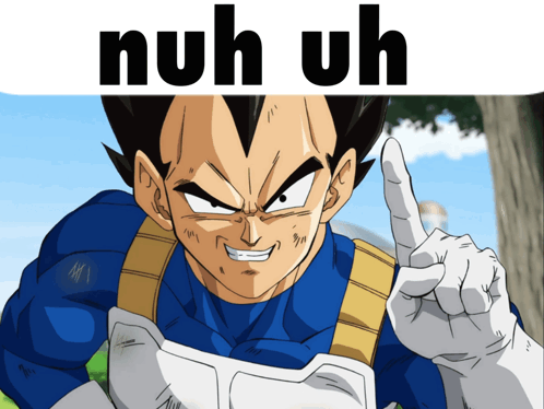 A Cartoon Character With The Words Nuh Uh Written Above Him GIF