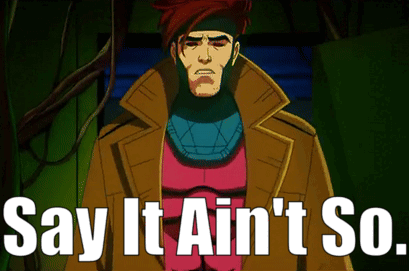 A Cartoon Character With The Words Say It Ain 'T So On The Bottom GIF