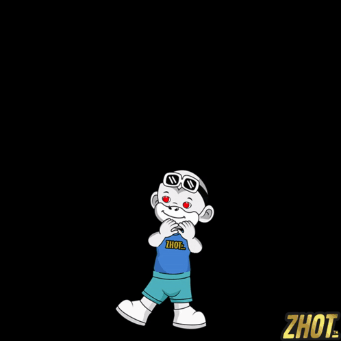 A Cartoon Character With The Words Team Awesome Behind Him GIF