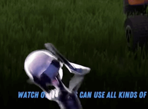 A Cartoon Character With The Words Watch Out Baby Use Kinds Of In The Background GIF