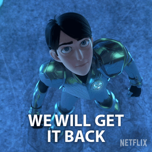 A Cartoon Character With The Words " We Will Get It Back " GIF