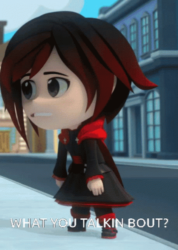 A Cartoon Character With The Words What You Talkin Bout On The Bottom Right GIF
