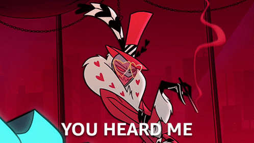 A Cartoon Character With The Words You Heard Me On The Bottom Right GIF