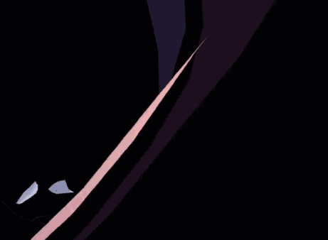 A Cartoon Character With White Hair And Black Eyes Has The Letter O On His Face GIF