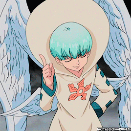 A Cartoon Character With Wings And A Flower On His Shirt Giving A Thumbs Up GIF