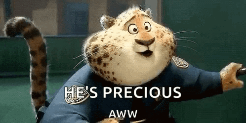 A Cartoon Cheetah Is Wearing A Police Uniform And Holding A Baton . GIF