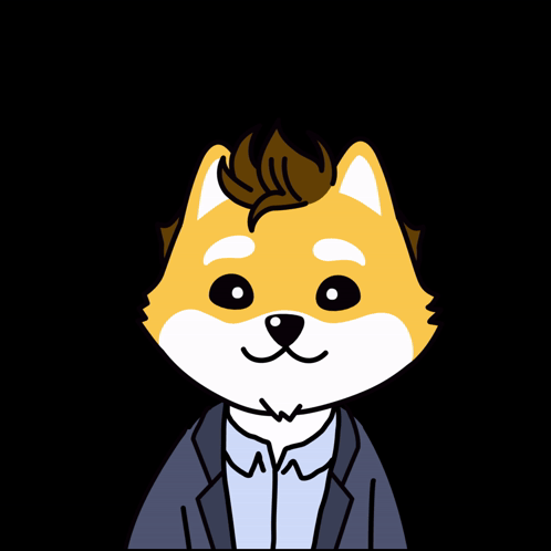 A Cartoon Dog In A Suit Is Waving And Says " See You Tomorrow " GIF