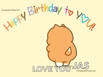 A Cartoon Dog Is Holding A Cup Of Coffee And Says `` Happy Birthday To You ! `` GIF