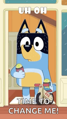 A Cartoon Dog Is Standing In A Doorway Holding A Scooter And A Can Of Soda . GIF