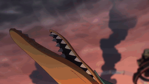 A Cartoon Drawing Of A Bird With A Large Mouth And Sharp Teeth GIF