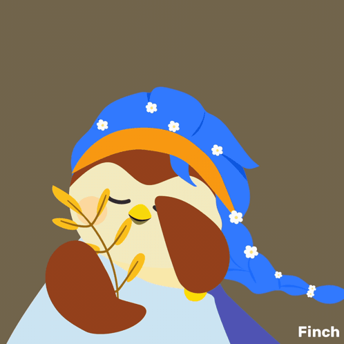 A Cartoon Drawing Of A Bird With The Words Calm Virgo On It GIF