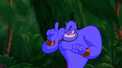 A Cartoon Drawing Of A Blue Animal With Purple Letters Coming Out Of Its Tail GIF