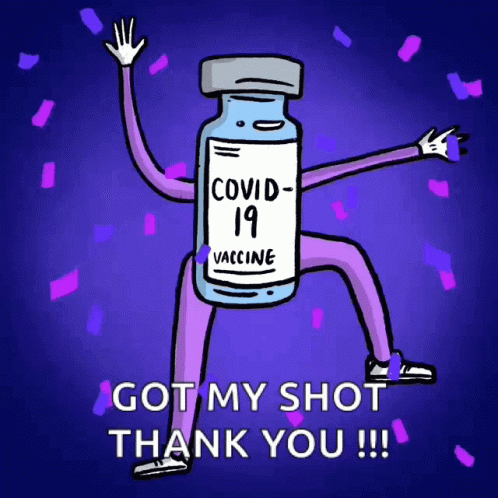 A Cartoon Drawing Of A Bottle Of Covid 19 Vaccine GIF