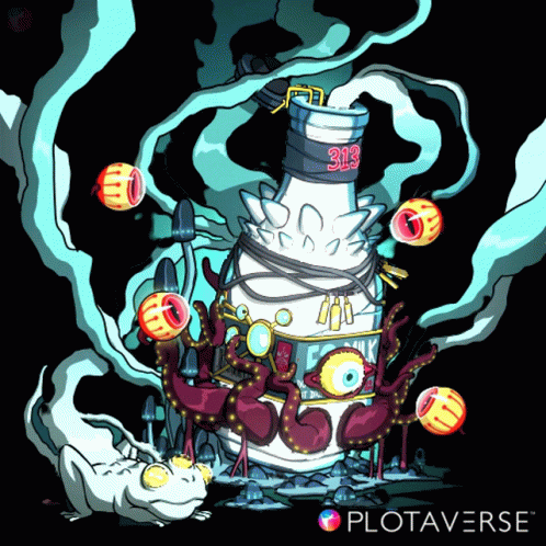 Cartoon Bottle Saying 313 GIF