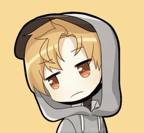 A Cartoon Drawing Of A Boy Wearing A Hooded Jacket GIF