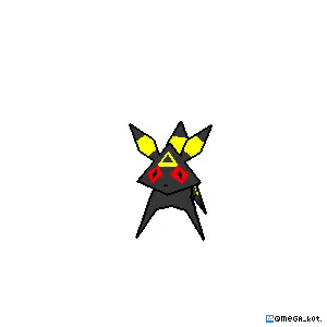 A Cartoon Drawing Of A Broken Glass With A Red Triangle In The Middle . GIF