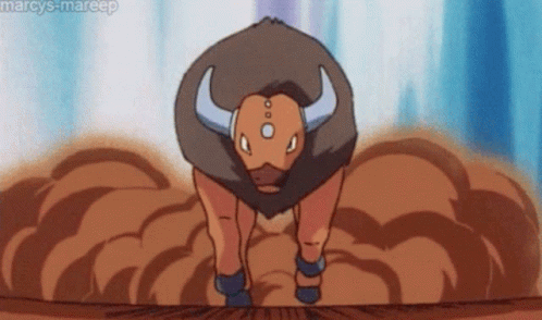 A Cartoon Drawing Of A Bull With The Name Marcys-Mareep Above It GIF