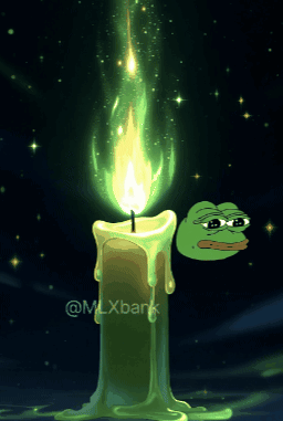 A Cartoon Drawing Of A Candle With A Frog On It GIF