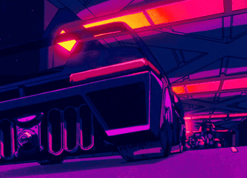 a cartoon drawing of a car with the letter u on the back