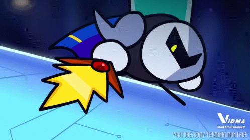 A Cartoon Drawing Of A Cartoon Character With The Words Vidma Screen Recorder On The Bottom GIF
