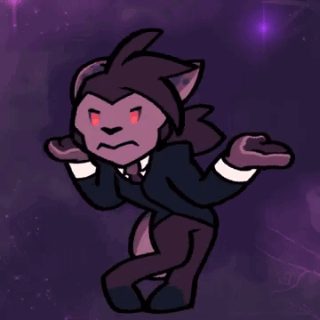 Cartoon Cat In Suit And Tie With Red Eyes GIF