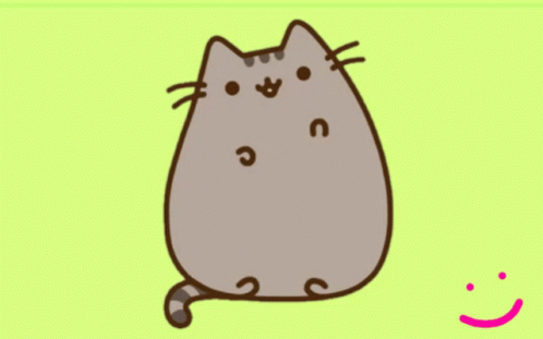 A Cartoon Drawing Of A Cat 'S Paw With A Smiley Face Behind It GIF