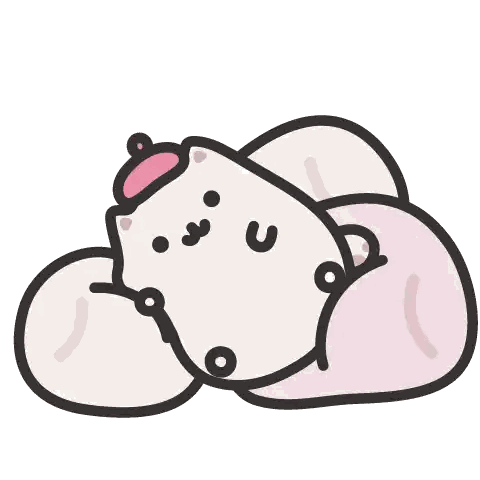 a cartoon drawing of a cat with a hat on