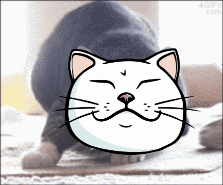 A Cartoon Drawing Of A Cat With The Website 4Gifs.com In The Background GIF