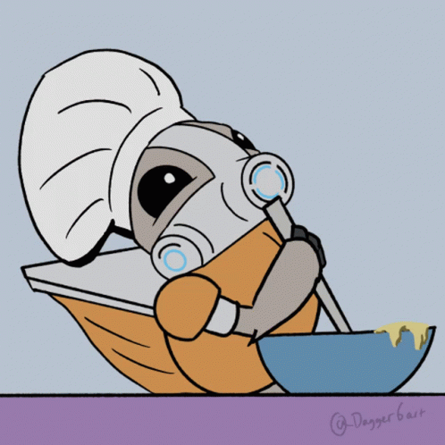 A Cartoon Drawing Of A Chef Holding A Bottle Of Milk GIF