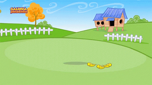 A Cartoon Drawing Of A Cloud With The Words Galinha Pintadinha On The Bottom GIF