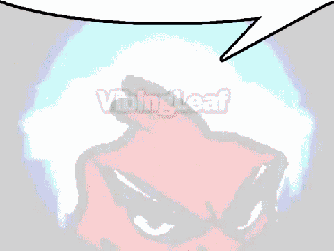 A Cartoon Drawing Of A Devil With A Speech Bubble Behind It GIF