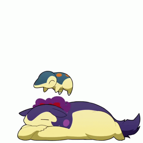 A Cartoon Drawing Of A Dog Laying Down With Purple And Red Swirls Coming Out Of Its Mouth GIF