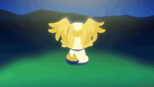 A Cartoon Drawing Of A Dog With Wings And A Heart On Its Chest GIF