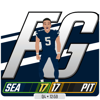 A Cartoon Drawing Of A Football Player With The Number 5 GIF
