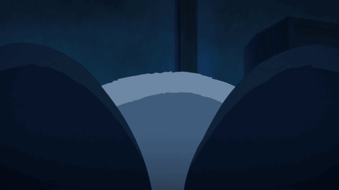 A Cartoon Drawing Of A Frog With The Letter M On Its Feet GIF