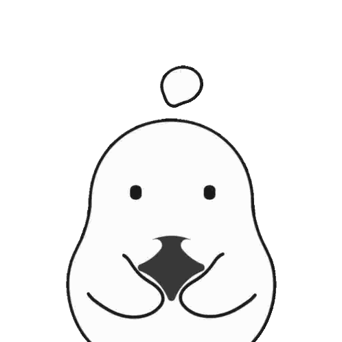 a cartoon drawing of a ghost with two yellow diamonds around its head
