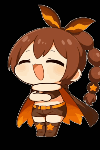 A Cartoon Drawing Of A Girl With A Cape GIF