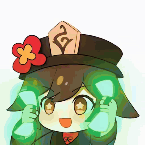 A Cartoon Drawing Of A Girl With A Flower In Her Hair GIF