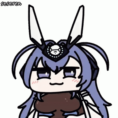 A Cartoon Drawing Of A Girl With A Helmet On Her Head GIF