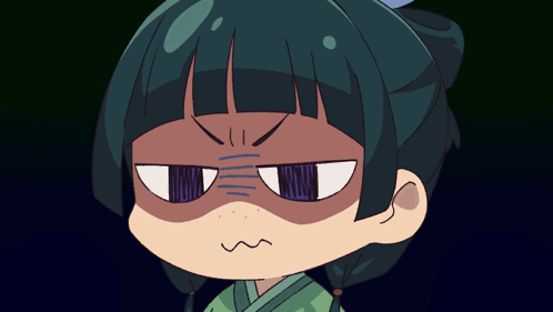 Angry Cartoon Girl Expression GIF