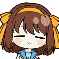 a cartoon drawing of a girl with brown hair and yellow bows