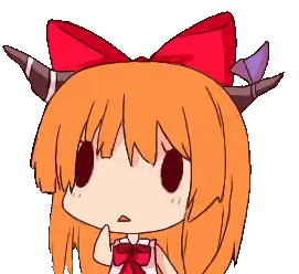 a cartoon drawing of a girl with horns and a red bow on her head