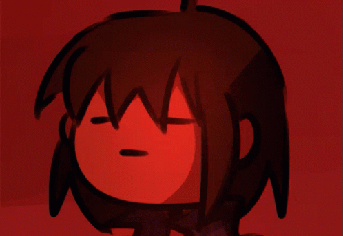 A Cartoon Drawing Of A Girl With Red Hair GIF