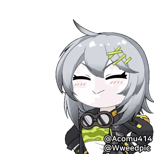 a cartoon drawing of a girl with the username acomu414