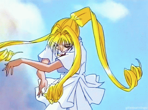 a cartoon drawing of a girl with wings and the words gifmourningu underneath