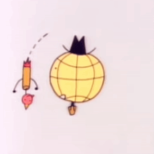 A Cartoon Drawing Of A Globe With A Hat And A Pipe GIF