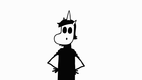 A Cartoon Drawing Of A Gray Rock With A Black Outline GIF