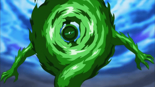 A Cartoon Drawing Of A Green Monster With A Large Eye GIF