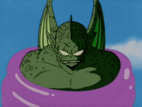 A Cartoon Drawing Of A Green Monster With Purple Liquid Coming Out Of It GIF