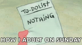 A Cartoon Drawing Of A Hand Holding A To Do List GIF